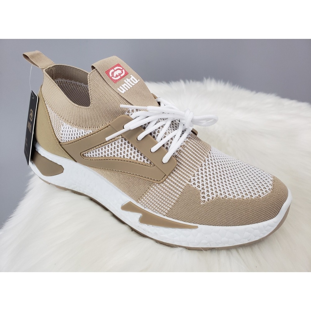 NEW SIZE 9.5‎ Marco Ecko Unltd Running Shoes Beige Taupe Athletic Walking Men's